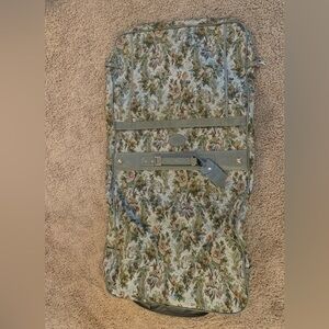 Vintage American Flayer Tapestry Handing Garment Dress Travel Luggage Bag Floral